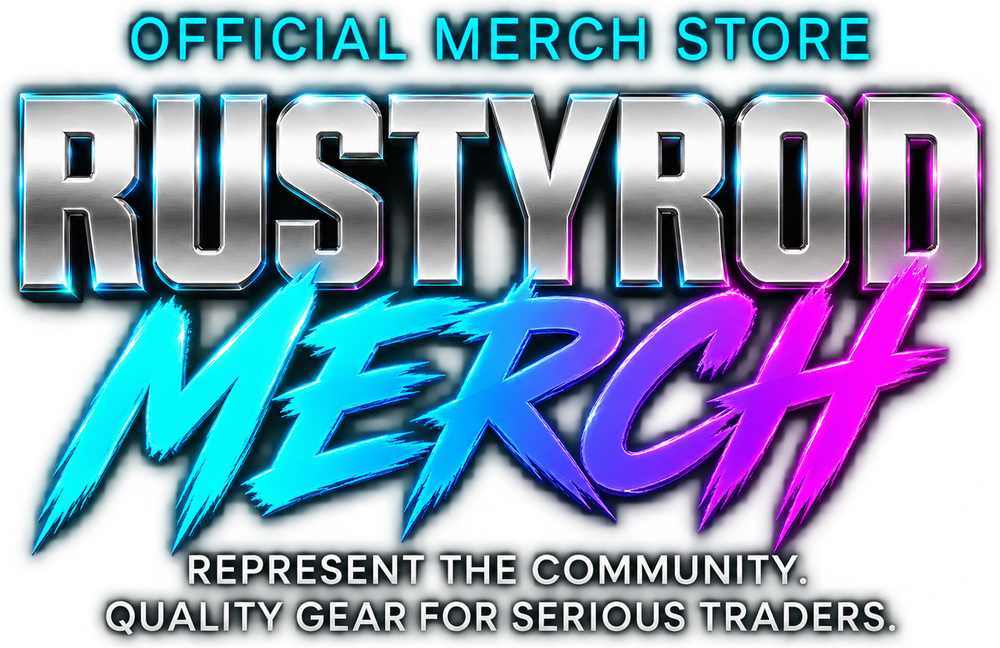 Official merch store. RustyRod Merch. Represent the community. Quality gear for serious traders.